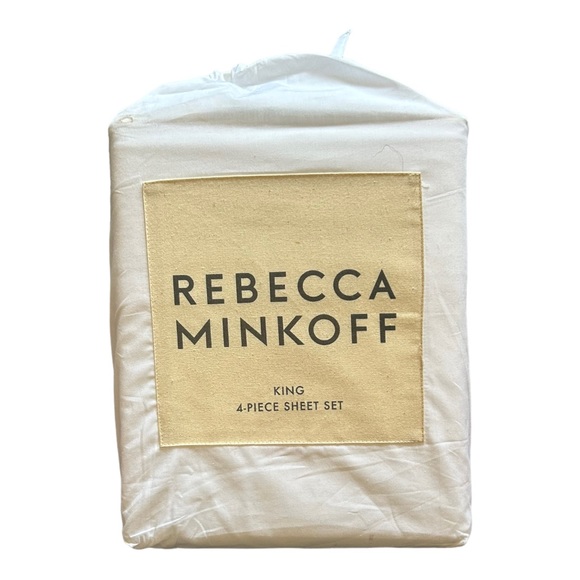 Rebecca Minkoff Other - NWT REBECCA MINKOFF Solid White Sheet Set, King